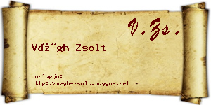Végh Zsolt névjegykártya