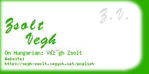 zsolt vegh business card